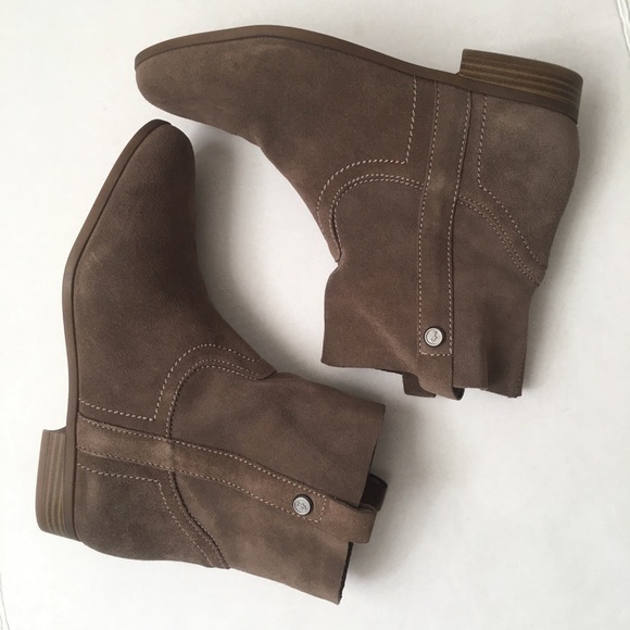 Frye & Co 9.5M Ankle boots Taupe Beige Suede - Picture 6 of 13